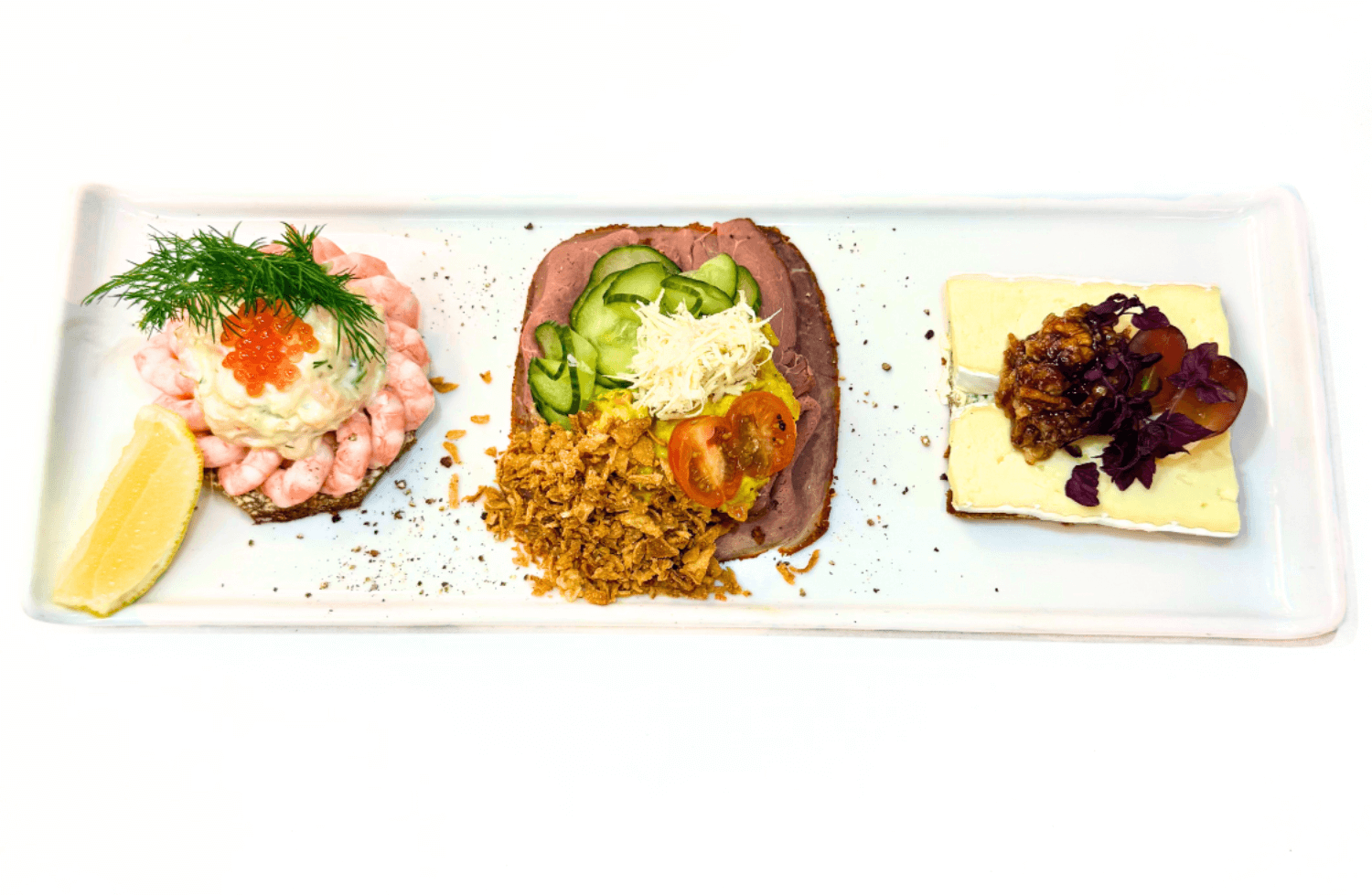 Nybroe Smörrebröd - Nybroe klassiker - tre mindre delikatesser
