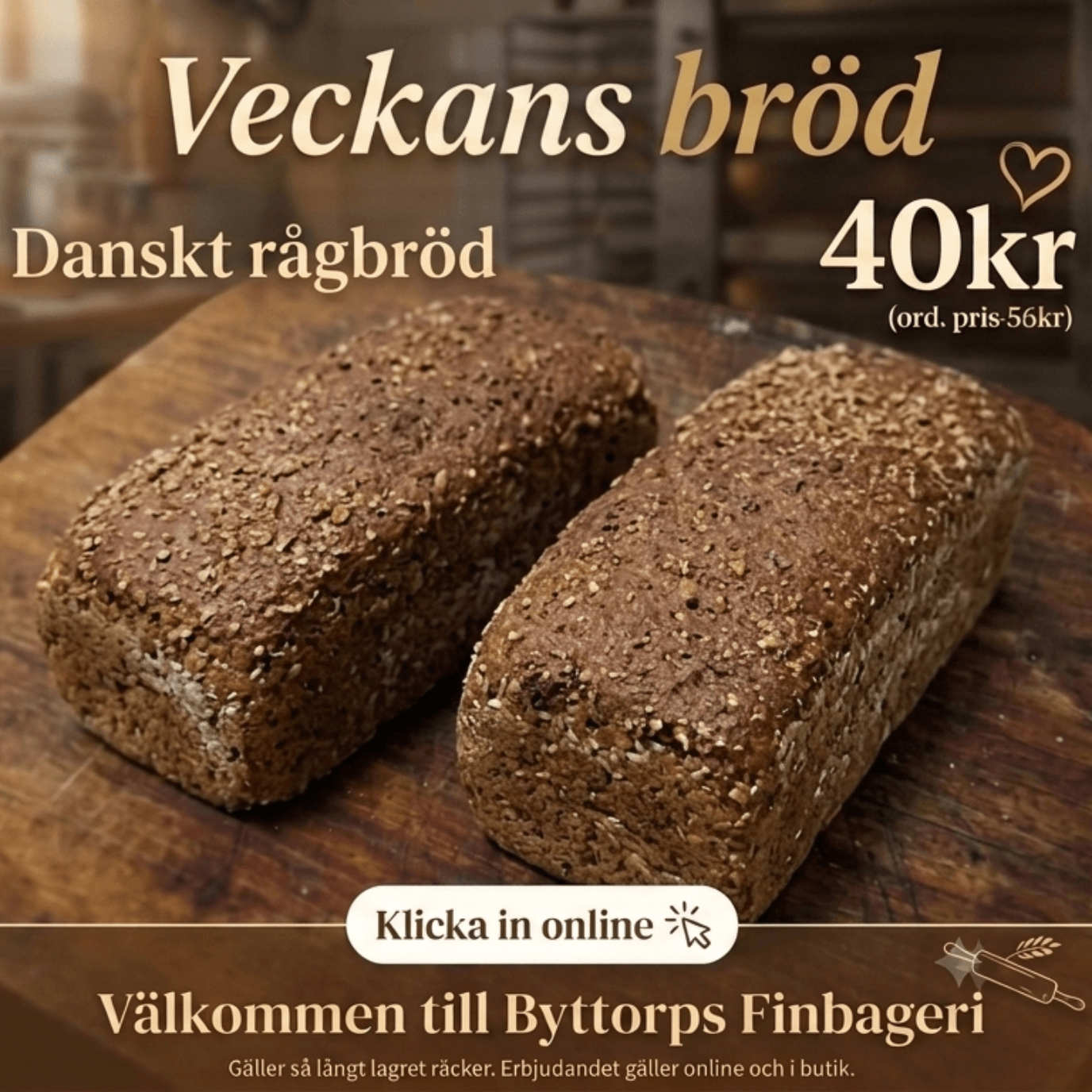 Byttorps Finbageri - Danskt rågbröd