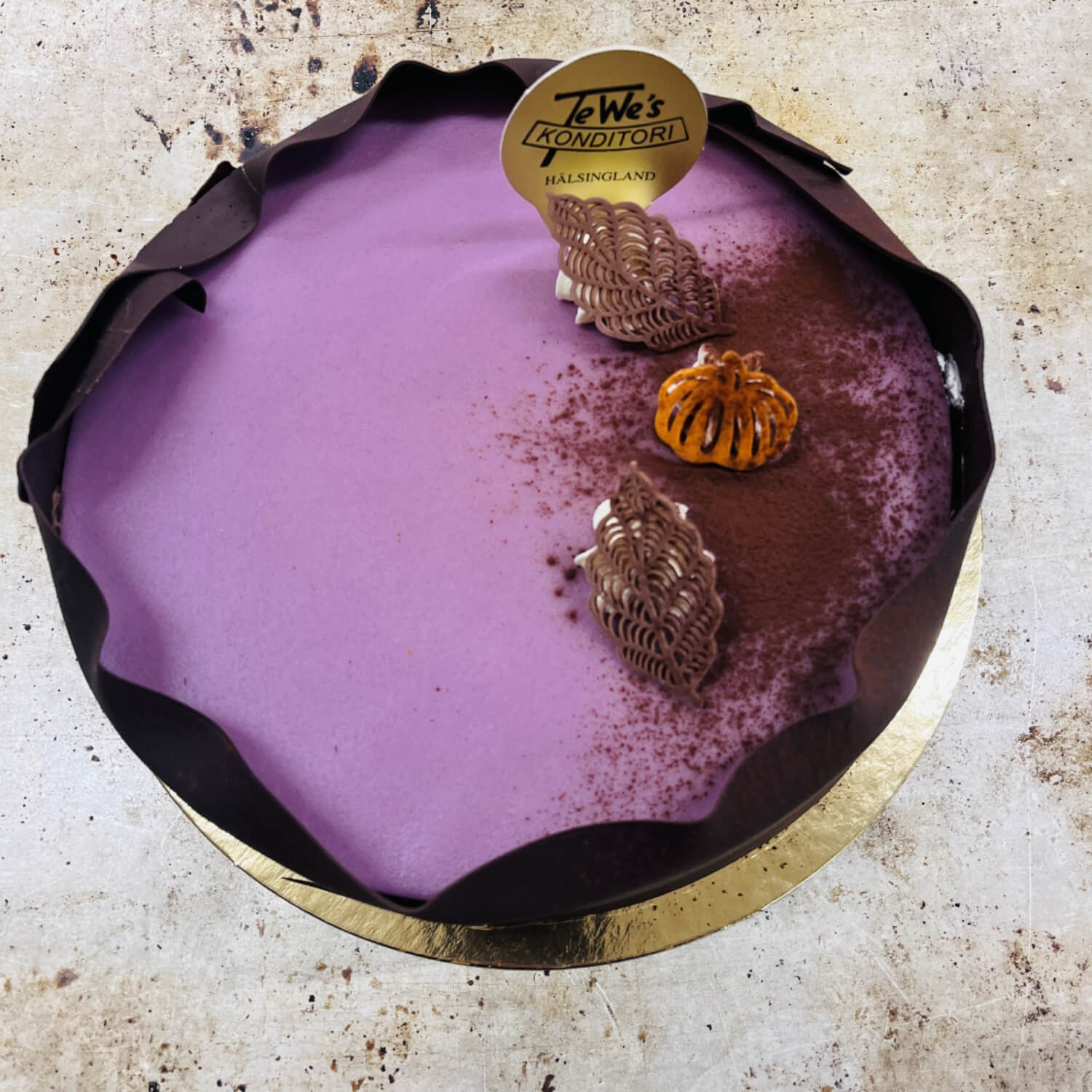 Tewes konditori - Svartvinbärs mousse
