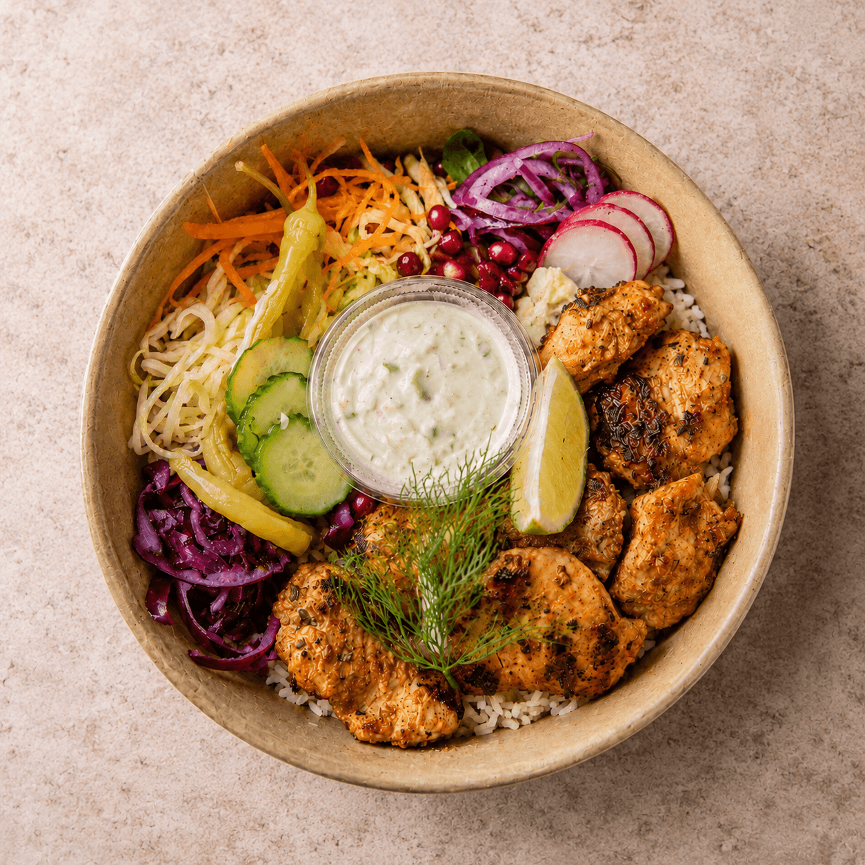 Meze Restaurant - Kylling Bowl