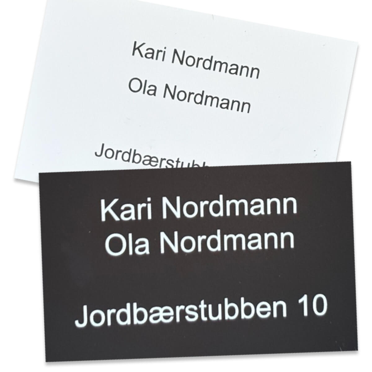 Skilt Asker Produkt - Postkasseskilt