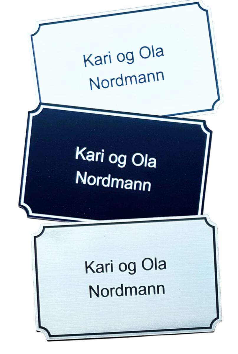 Skilt Asker Produkt - Dørskilt