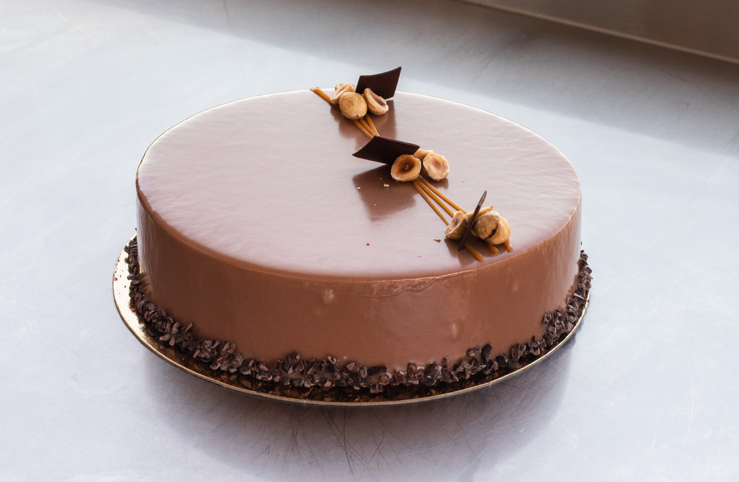 The Bakery - Milk chocolate mousse with Hazelnut & Caramel