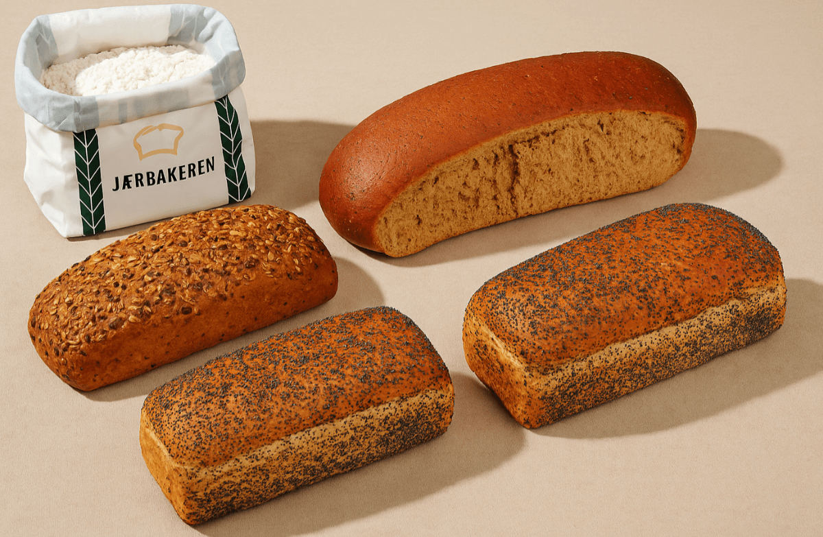 Jærbakeren Arne Johannesen Bakeri - 5 brød for 189 kr!