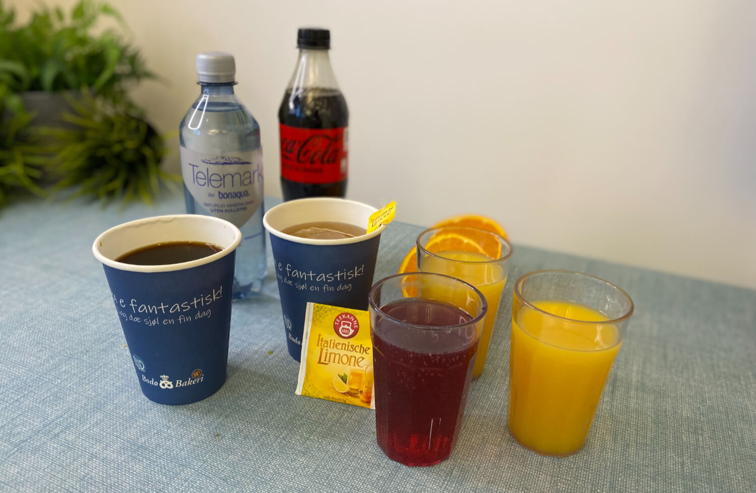 Bodø bakeri - Mineralvann / Juice / Eventdrikke