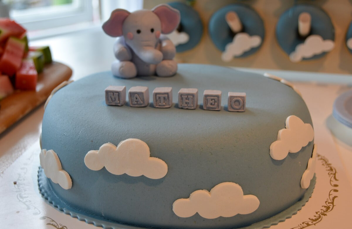 Frk. Lyng - Elefant med skyer