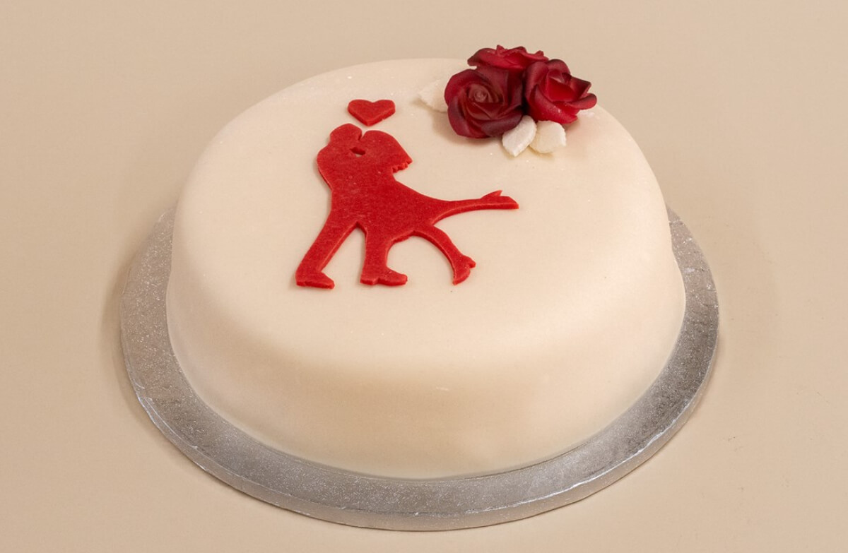 Frk. Lyng - Kjærestepar kake