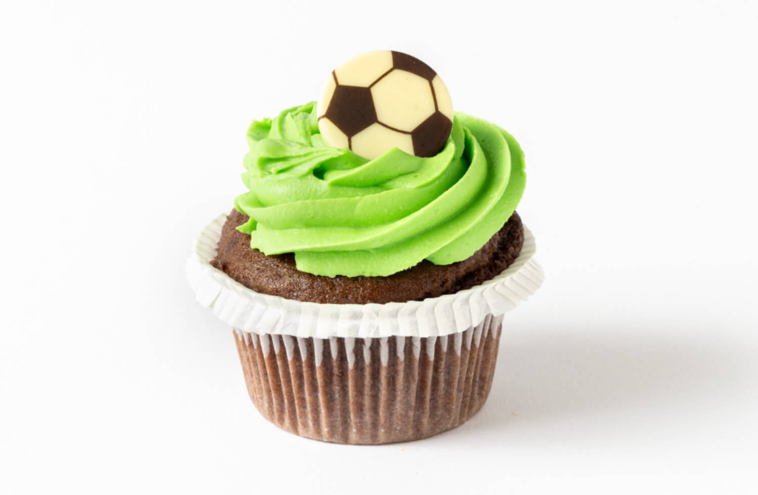Baker Brun & Solbrød - Sjokoladecupcake med fotball