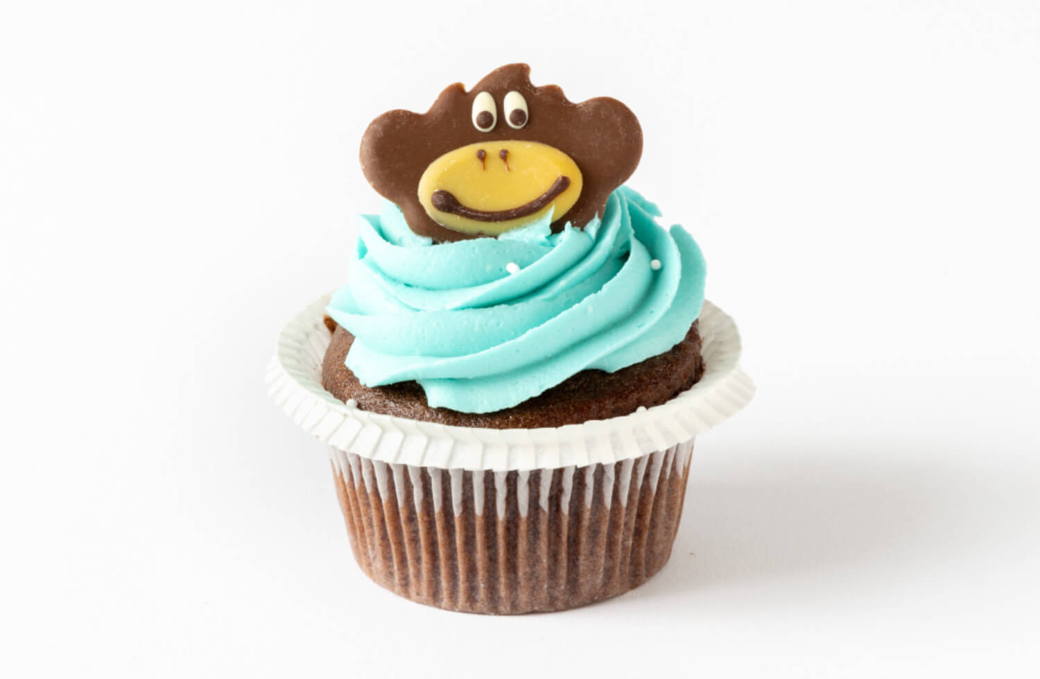Baker Brun & Solbrød - Sjokoladecupcake med dyrehagefigur