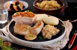 Den Glade Baker - Julebuffé med varm Ribbemiddag