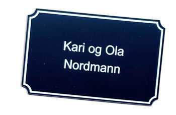 Skilt Asker Produkt - Dørskilt