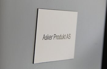 Skilt Asker Produkt - Postkasseskilt