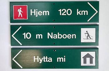 Skilt Asker Produkt - Treskilt