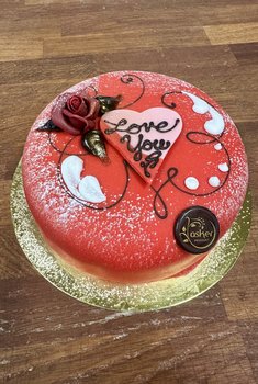 Den Glade Baker - Valentines kake