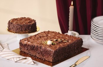 Baker Brun - Saftig sjokoladekake med print