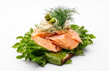 Nybroe Smörrebröd - Varmrökt lax - liten