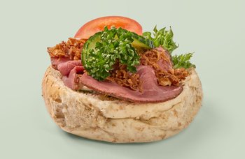 Edgars Bakeri og Konditori - Påsmurte halve rundstykker