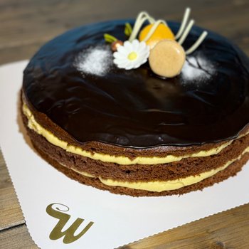 Westre bakeri - Sjokoladekake med vaniljekrem 