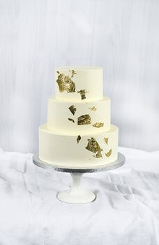Cakes by Hancock - Goldleaf Bryllupskake