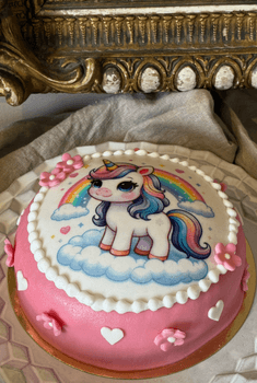 Brogyllen - Unicorn Bildtårta