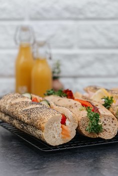 Blomsø Bakeri - Fylte baguetter, GROV