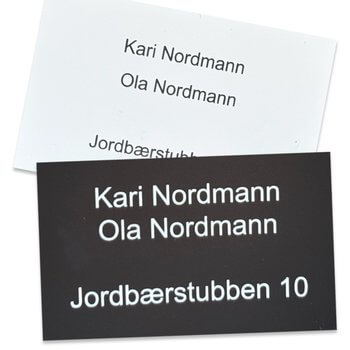 Skilt Asker Produkt - Postkasseskilt