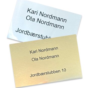 Skilt Asker Produkt - Postkasseskilt