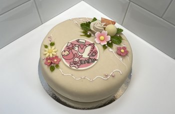 Tor Sevaldsen - Babyshowerkake - marsipan