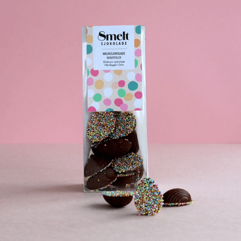 Fjelberg - Egg av melkesjokolade med miniperler