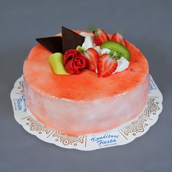 Konditori Fiesta - Jordgubb- och rabarbermousse