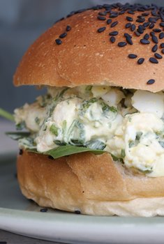 Kanelsnurren Oslo - Reke- og laksesandwich