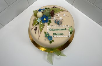 Tor Sevaldsen - Dåpskake marsipan - ekstra pynt