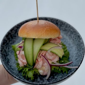 Trygstad bakeri - Brioche med håndpillede reker