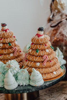 Rosenborg bakeri - Kransetopp med juledekor