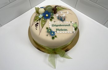 Tor Sevaldsen - Dåpskake marsipan - ekstra pynt