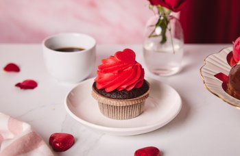 Baker Brun - Valentine-cupcakes