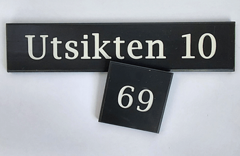 Skilt Asker Produkt - Treskilt