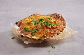 Brødrene Berggren - Kamskjell, gratinert
