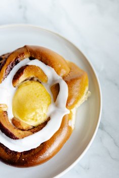 Solbrød - Kanelsløyfe med vanilje