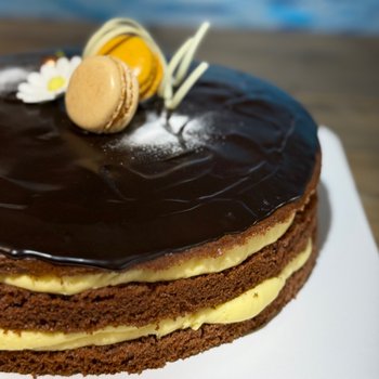 Westre bakeri - Sjokoladekake med vaniljekrem 