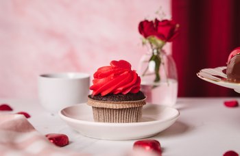 Baker Brun - Valentine-cupcakes