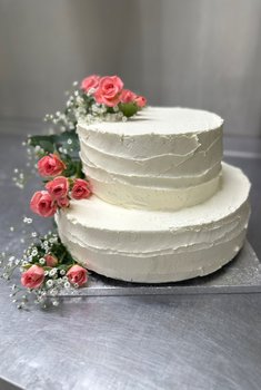Baker Kristiansen - Bryllupskake med smørkrem