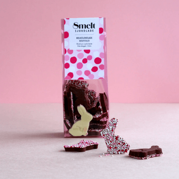Fjelberg - Harer med miniperler Smelt sjokolade