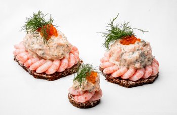 Nybroe Smörrebröd - Skagen & Räkor - snitt
