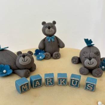 Ødegaarden Bakeri - Dåpskake med bamser