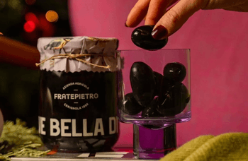 Brødrene Berggren - Oliven sorte med sten Fratepietro