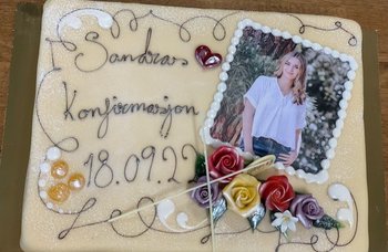 Den Glade Baker - Konfirmasjonskake